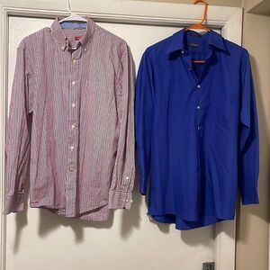 Mens IZod/Arrow button down shirt bundle medium